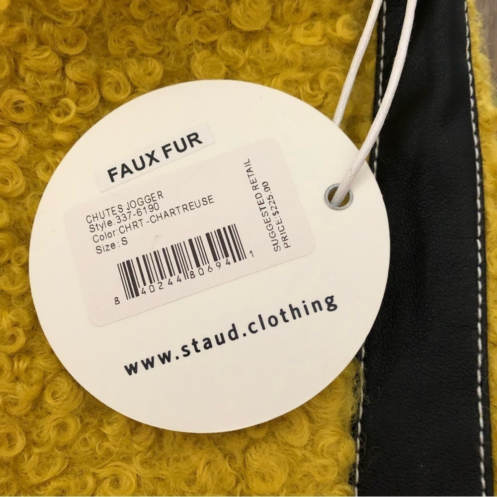 New Staud Faux Fur Joggers - Picture 4 of 7